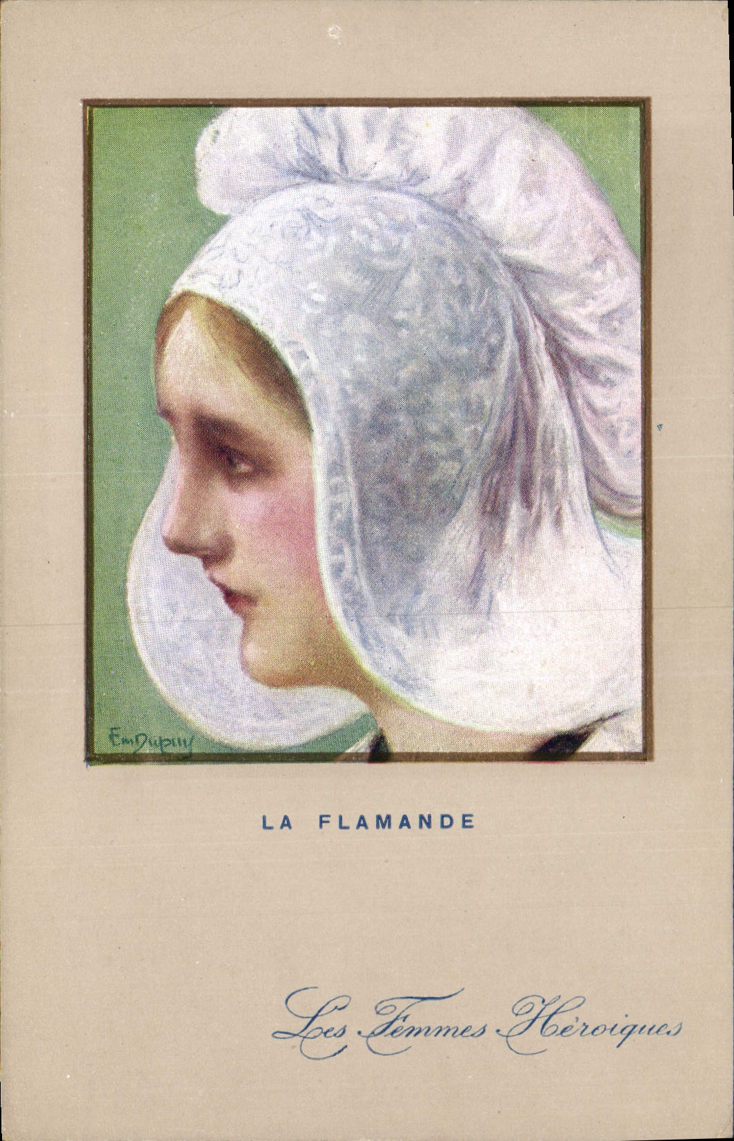 CPA Fantaisie Illustrateur Dupuis Militaria La Flamande