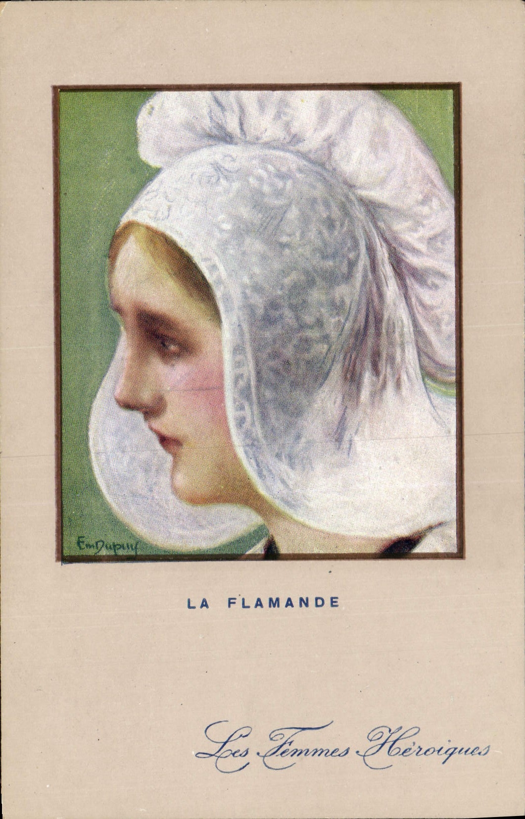 CPA Fantaisie Illustrateur Dupuis Militaria La Flamande