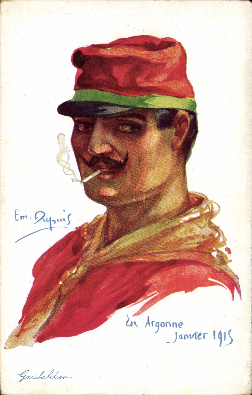 CPA Fantaisie Illustrateur Dupuis Militaria Garibaldien Italie Italia