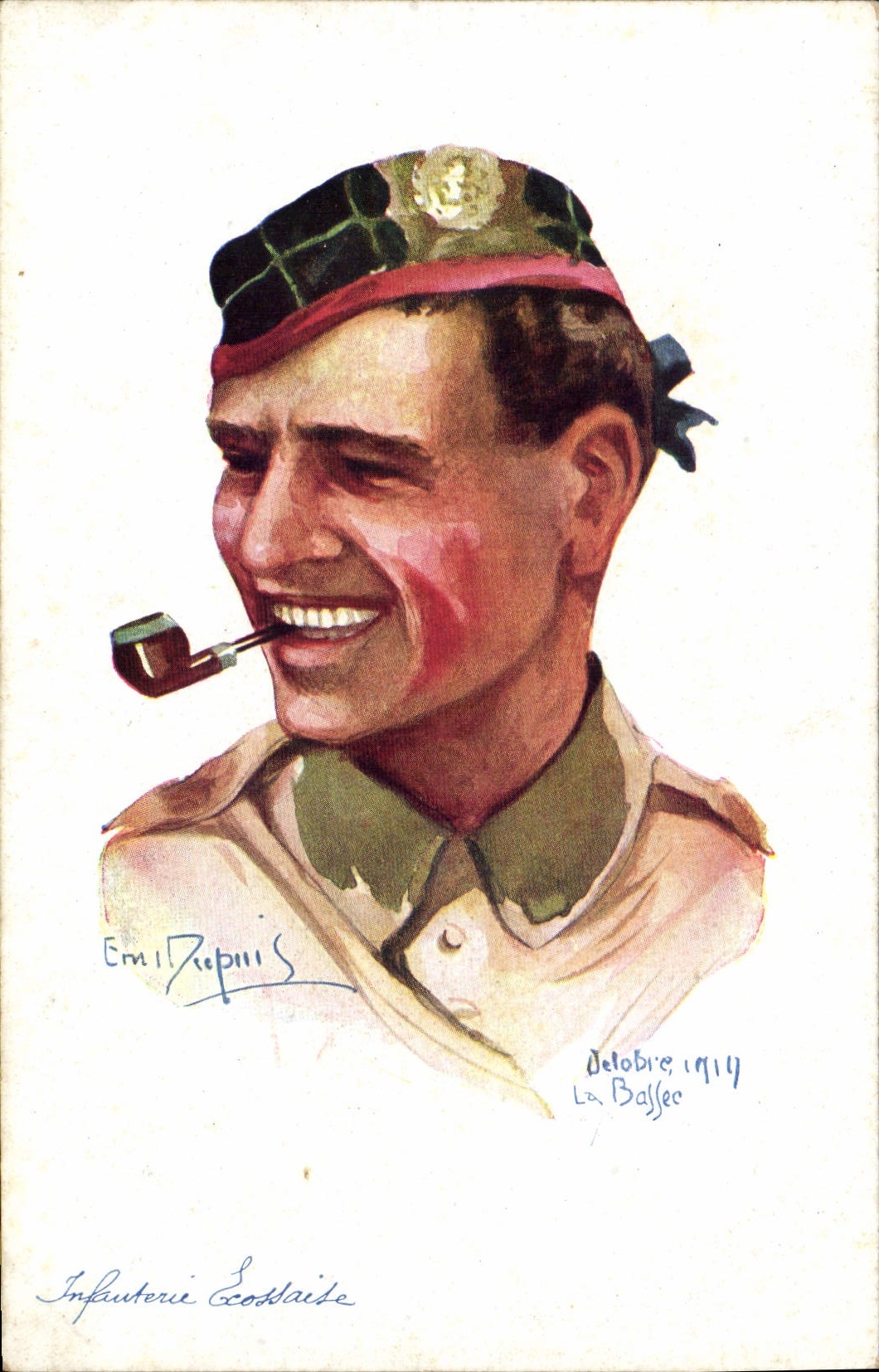 CPA Fantaisie Illustrateur Dupuis Militaria Infanterie Ecossaise Ecossaise