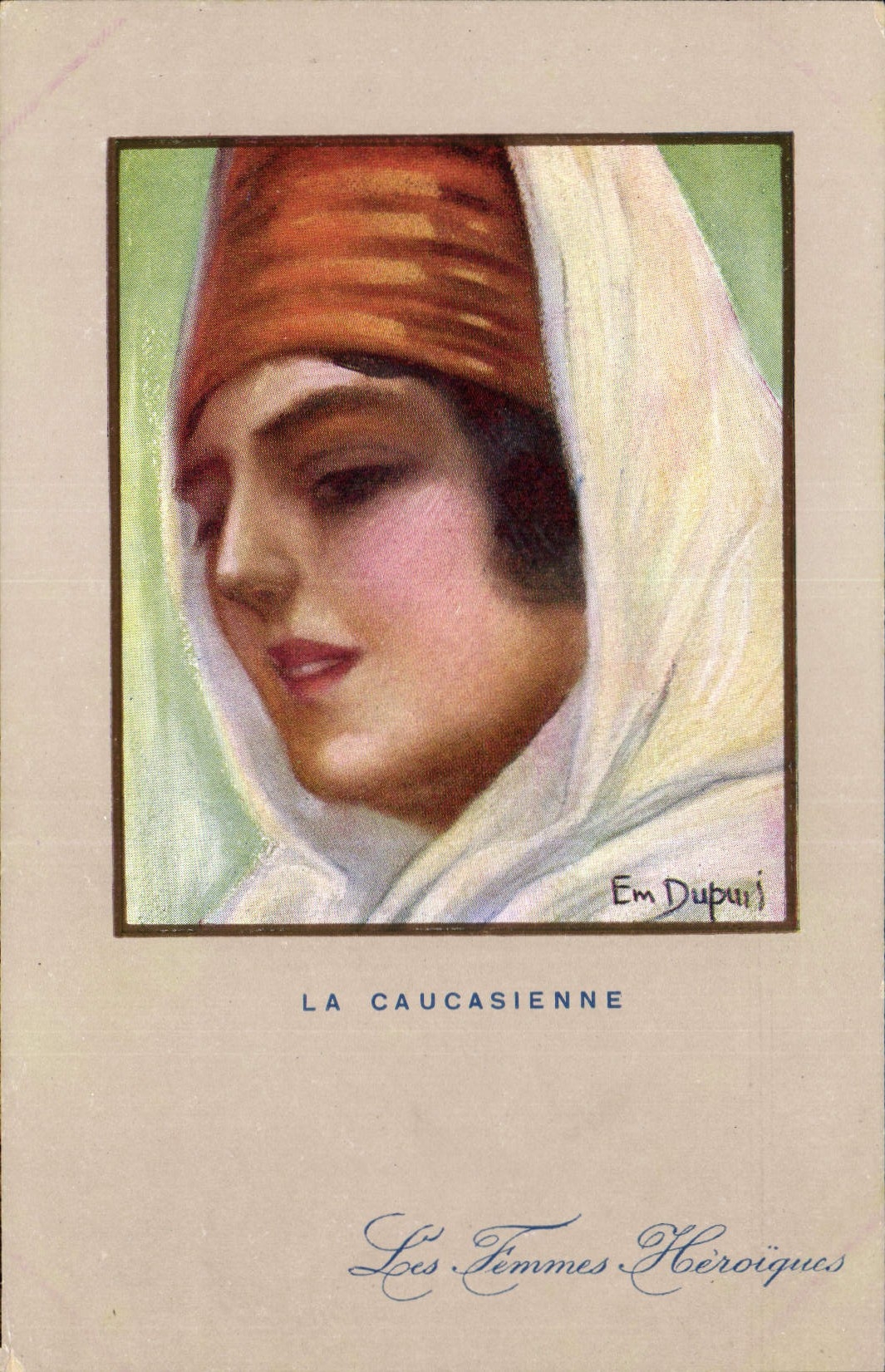 CPA Fantaisie Illustrateur Dupuis Militaria La Caucasienne Caucasie