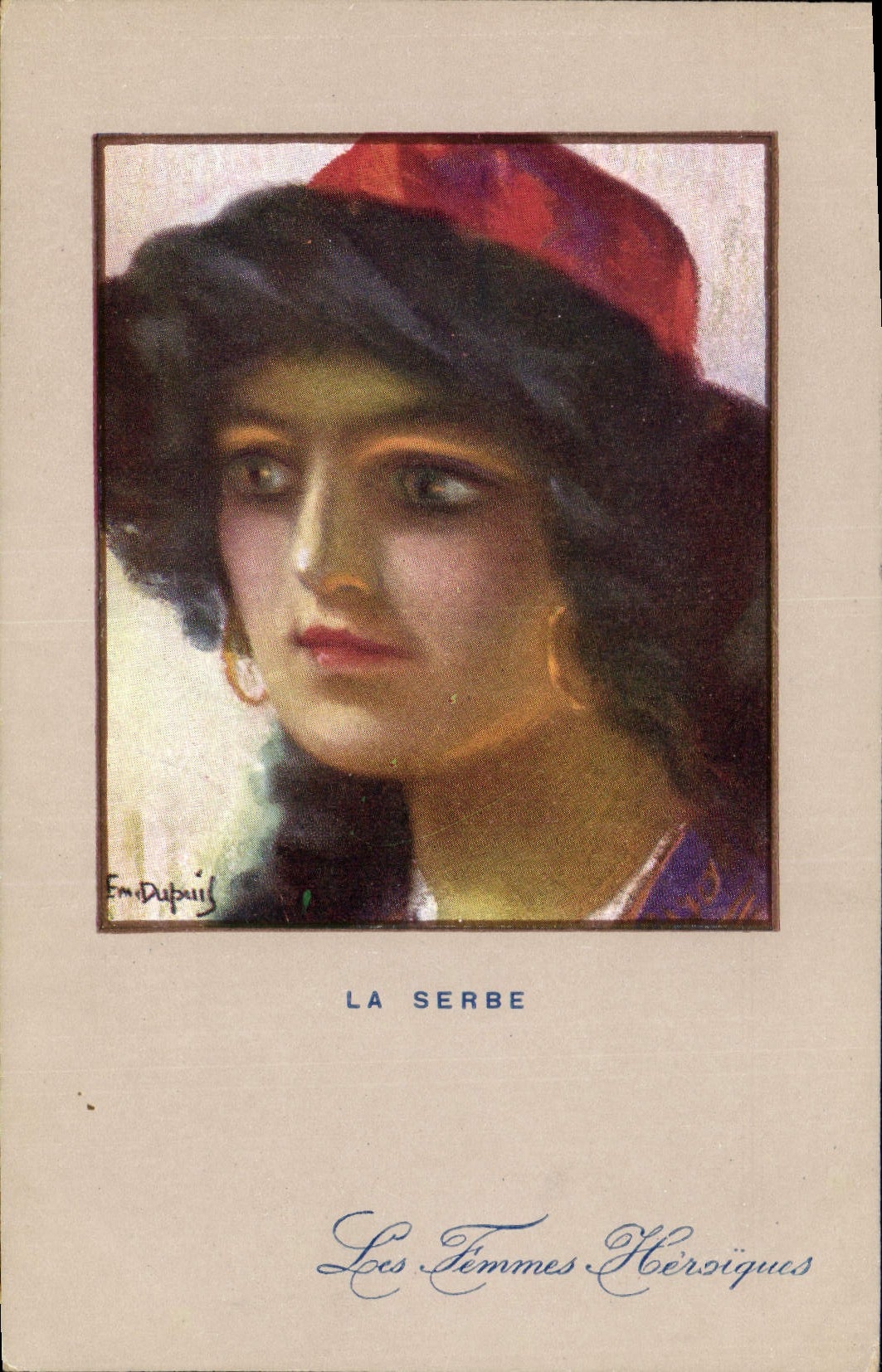 CPA Fantaisie Illustrateur Dupuis Militaria La Serbe Serbie Serbia