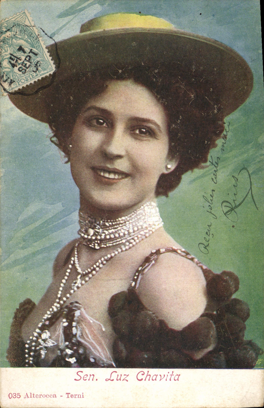 CPA Bijoux Femme Sen Luz Chavita