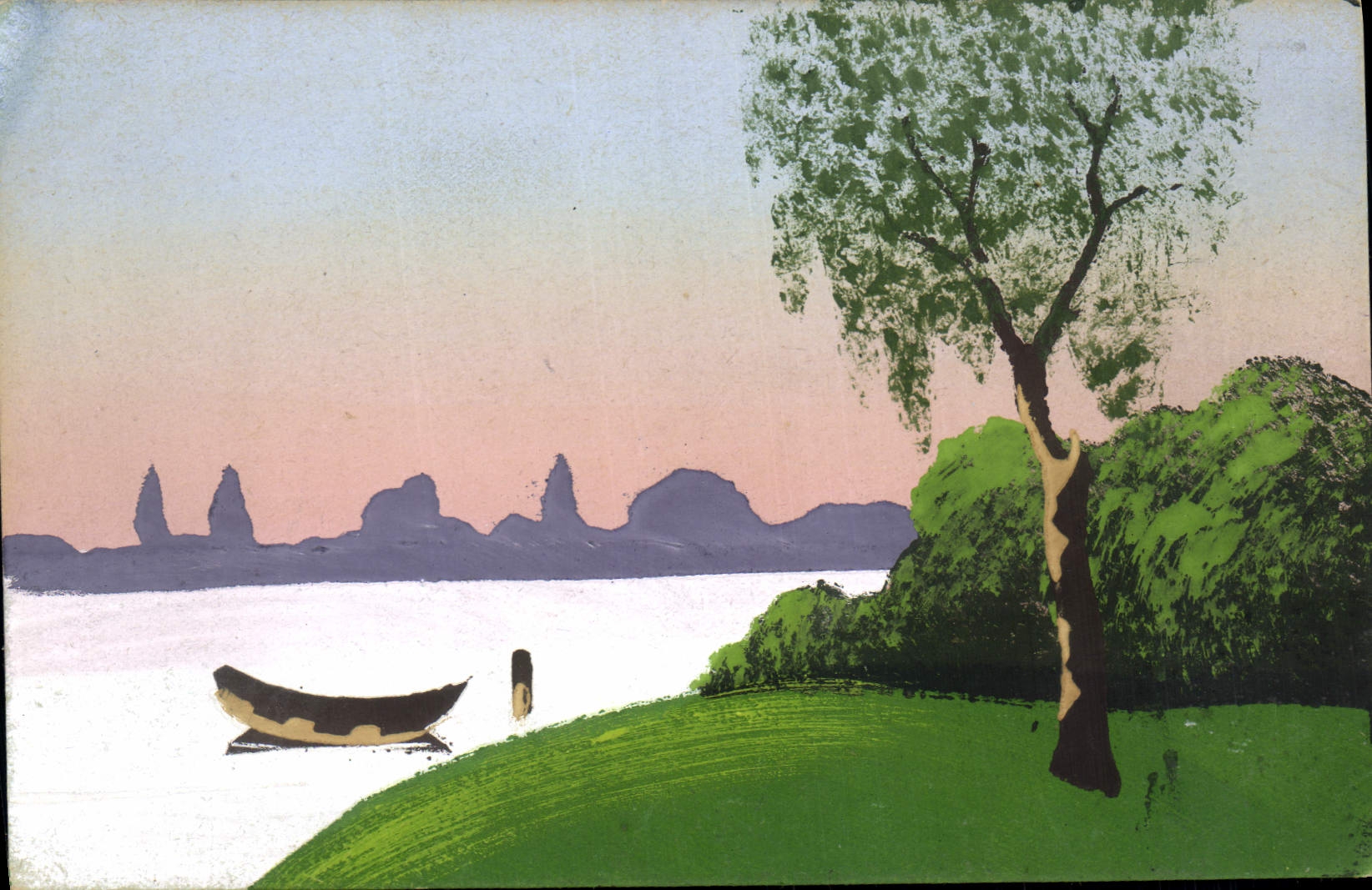 CPA Fantaisie (dessin a la main) Arbre