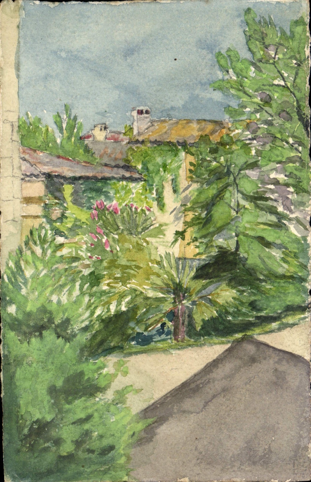 CPA Fantaisie (dessin a la main) Arbre