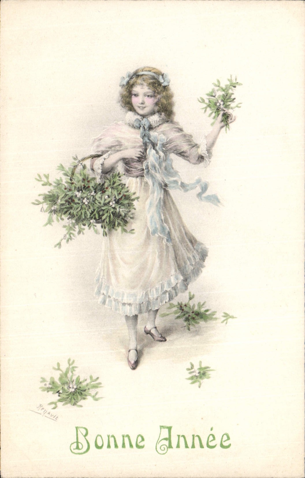 CPA Fantaisie Enfant Bonne annee 