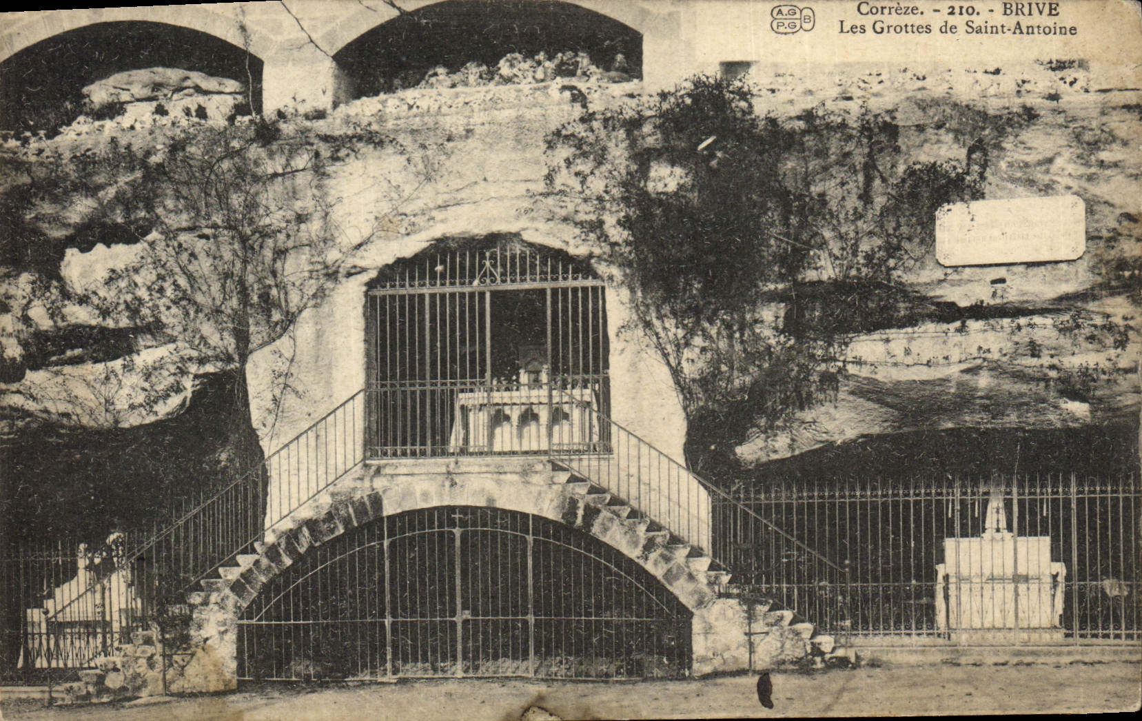 Postal Gruta Grutas de San Antonio Brive Correze