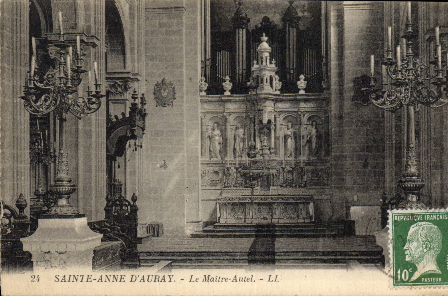 CPA Orgue Sainte Anne d'Auray Le maitre autel