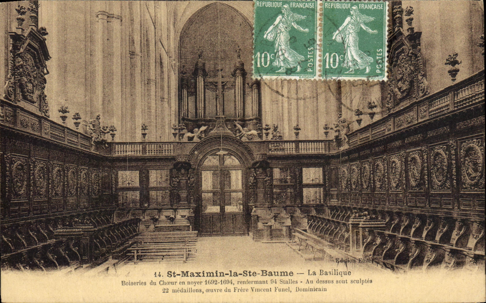 CPA Orgue St Maximin la Ste Baume La basilique