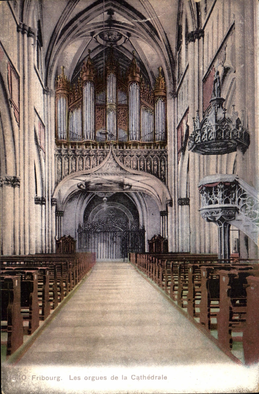 CPA Orgue Fribourg Les orgues de la cathedrale
