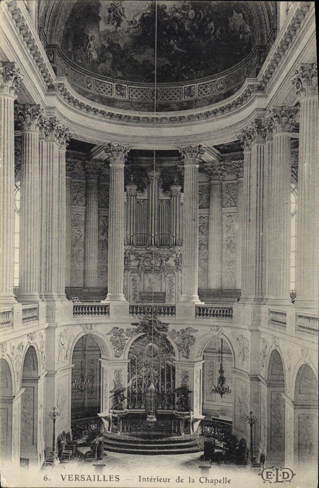 CPA Orgue Versailles Interieur de la chapelle