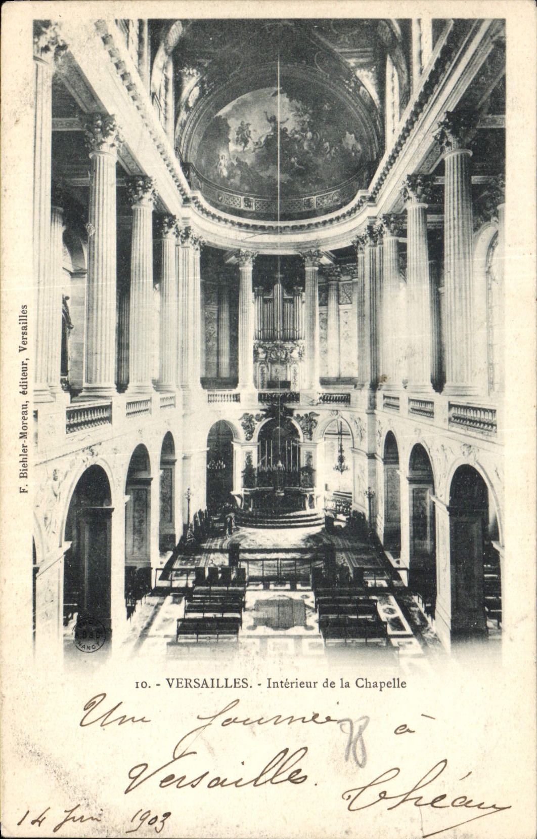 CPA Orgue Versailles Interieur de la chapelle