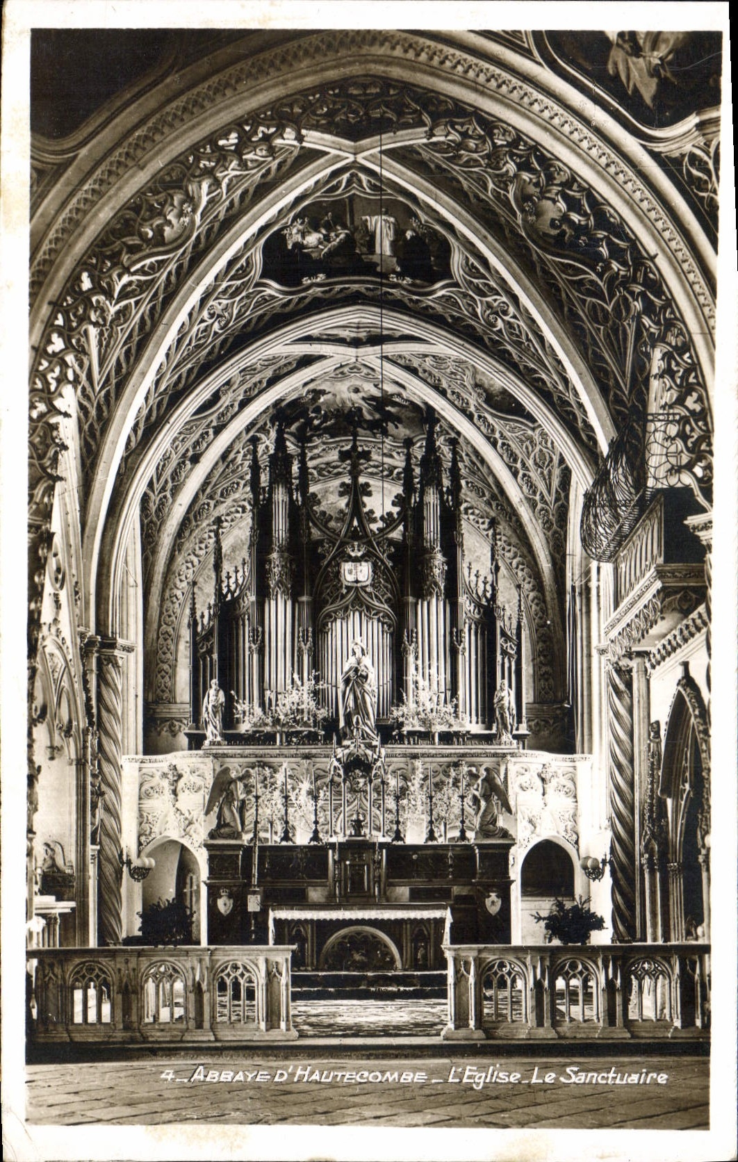 CPA Orgue Abbaye d'Hautecombe L'eglise Le sanctuaire