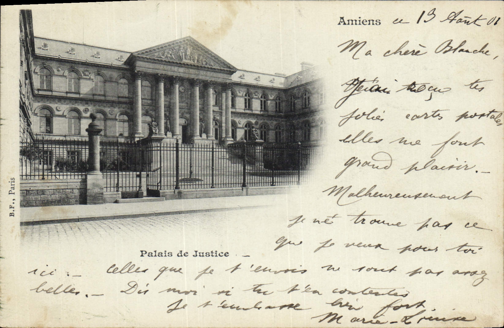 CPA Palais de Justice Amiens