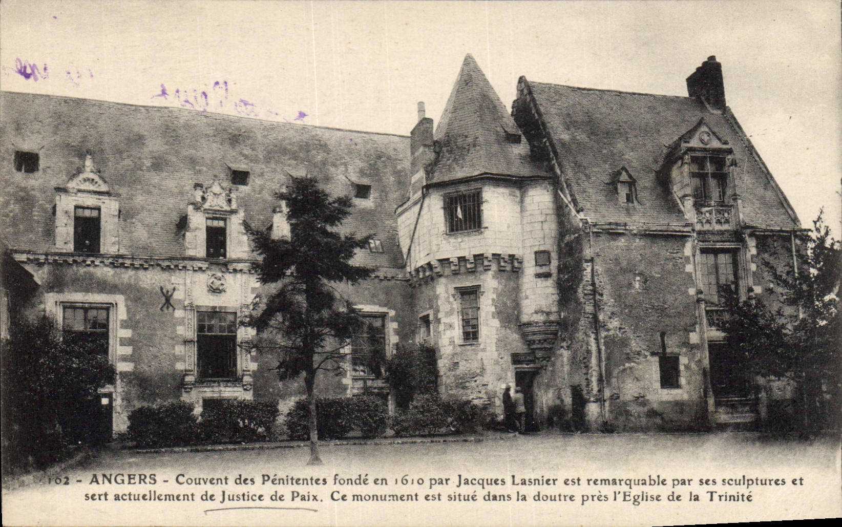 Vintage Postcards Law courts Angers Brood the Penitent ones