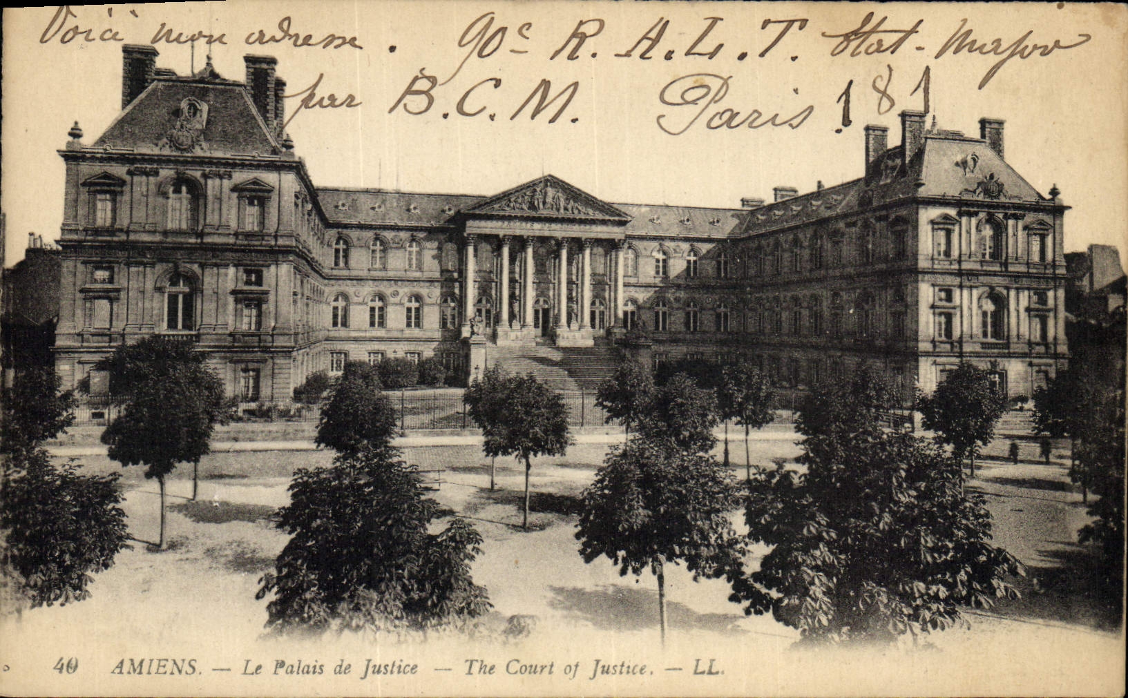 CPA Palais de Justice Amiens