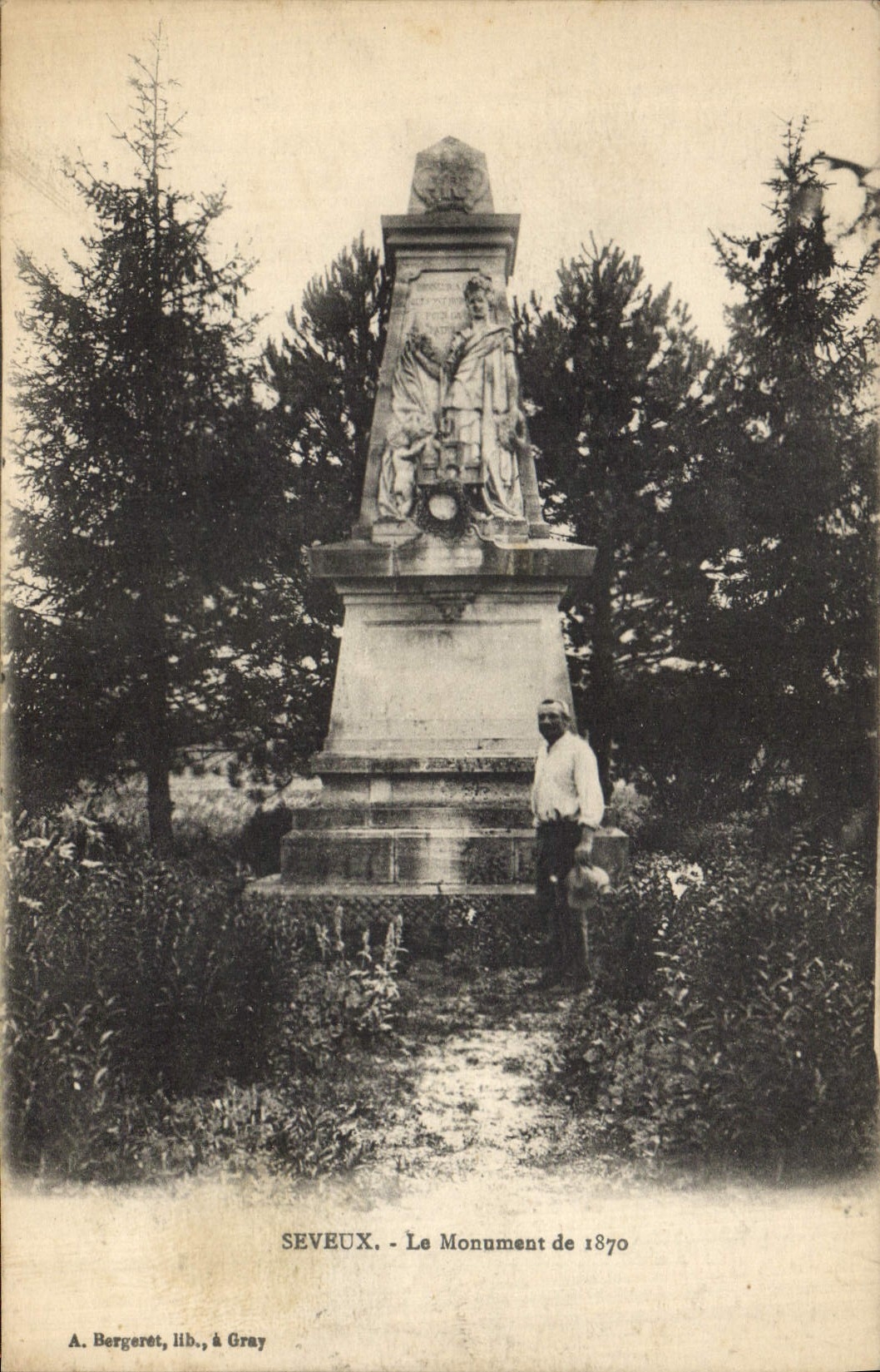 CPA Militaria Guerre de 1870 Seveux Le Monument de 1870