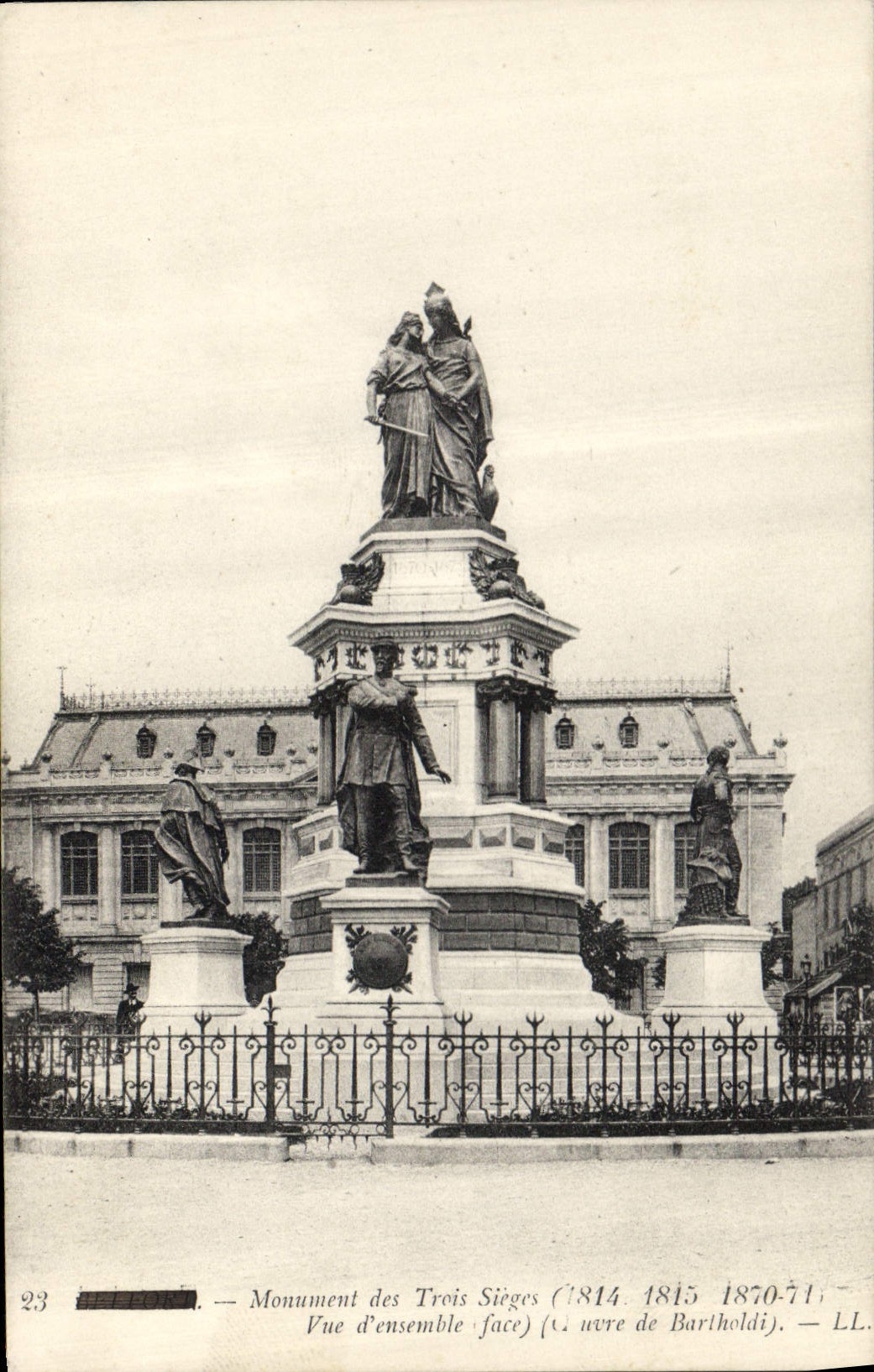 CPA Militaria Guerre de 1870 Belfort Monument des Trois Sieges