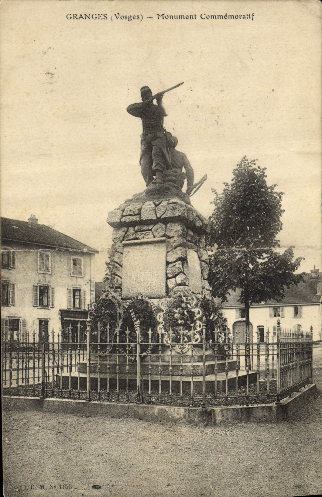 CPA Militaria Guerre de 1870 Granges Monument commemoratif