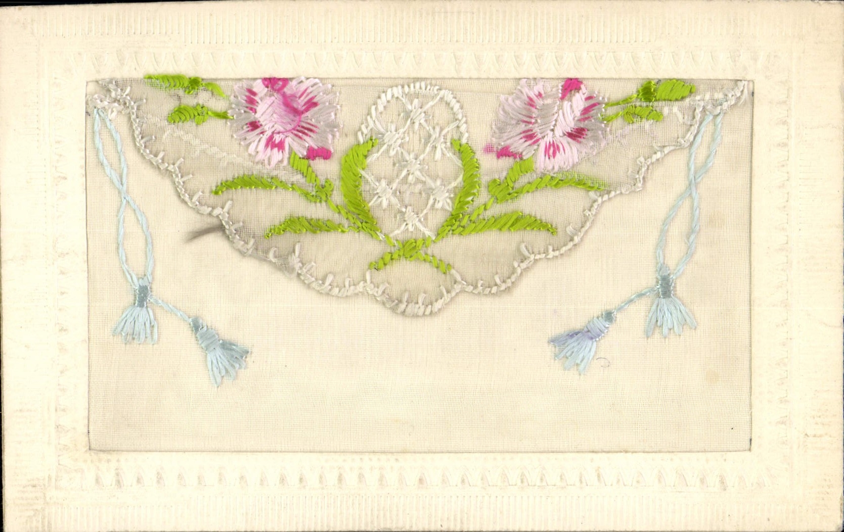 CPA Fantaisie Toilee Fleurs 