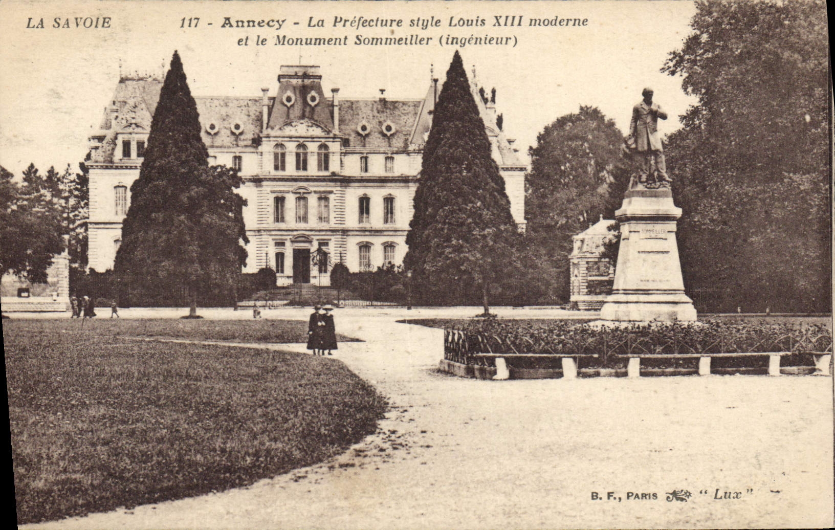 Vintage Postcard Prefecture Annecy Monument To doze