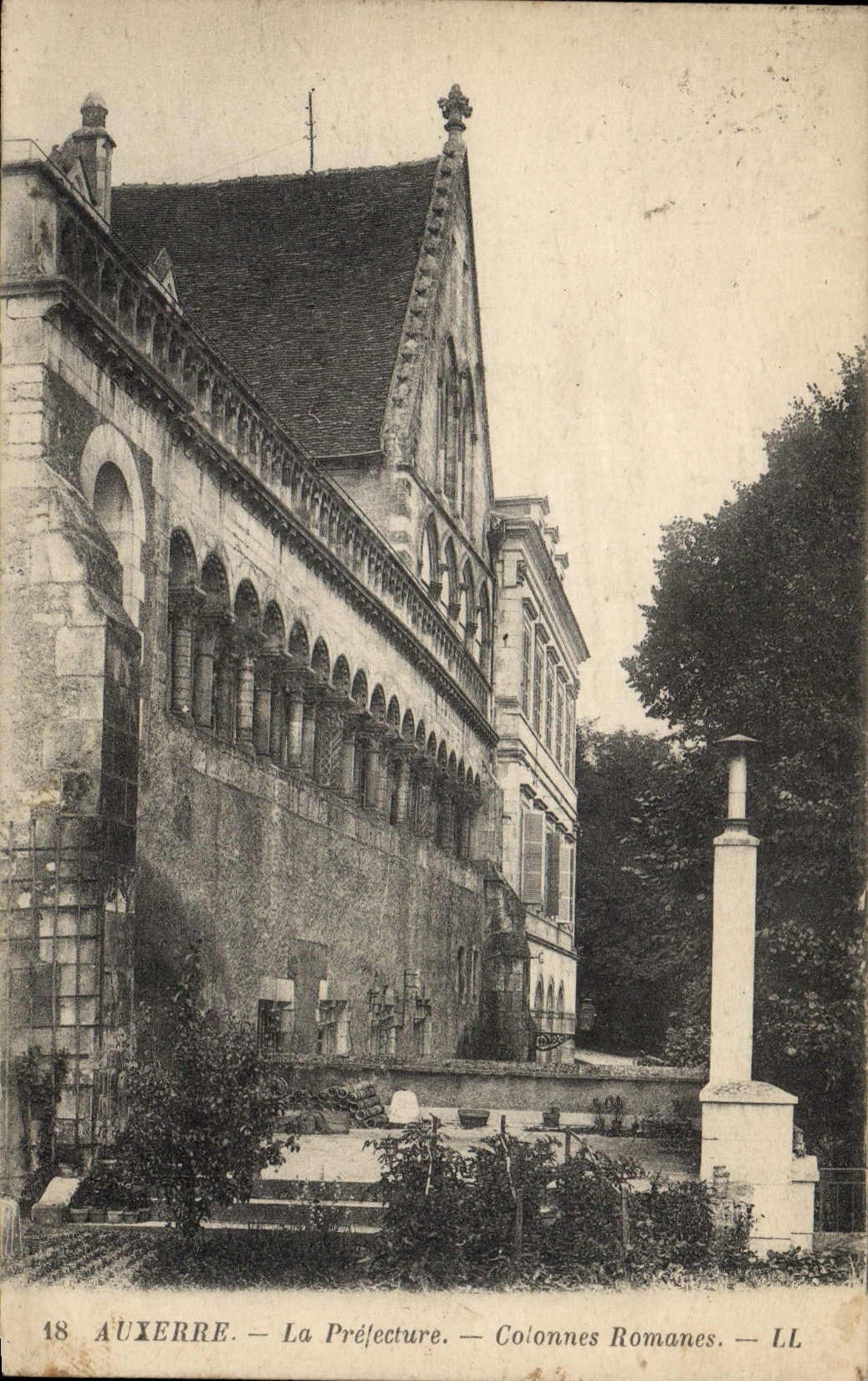 Vintage Postcard Auxerre Prefecture