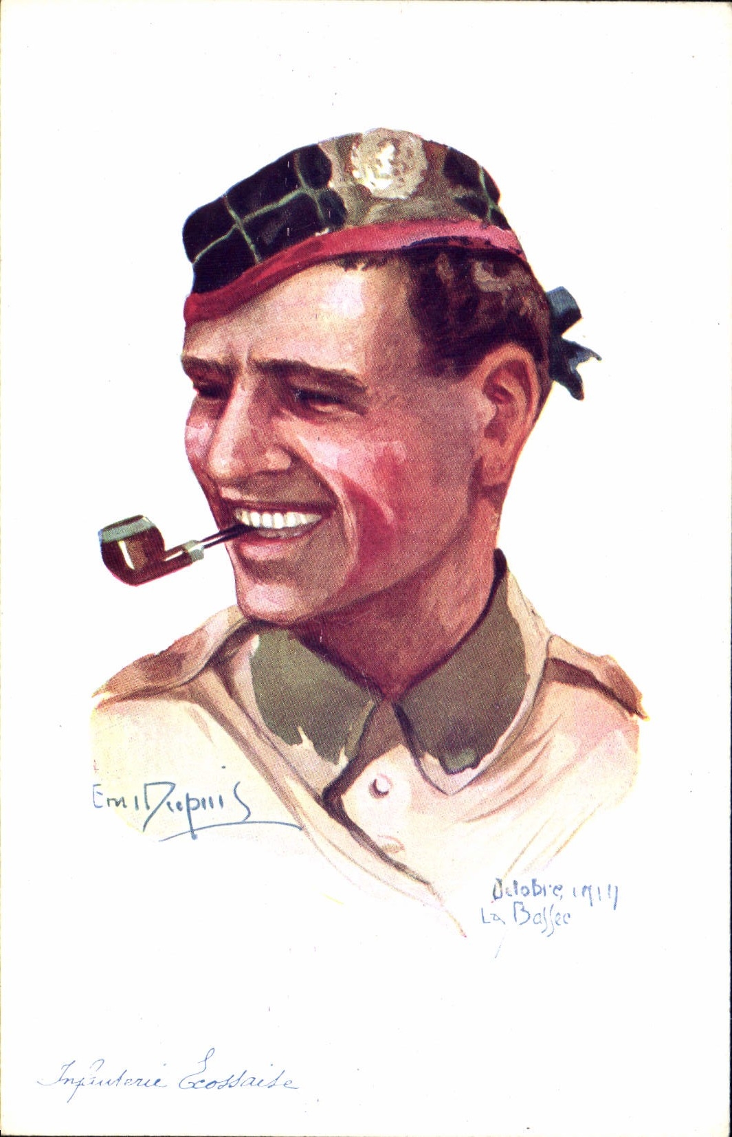 CPA Fantaisie Illustrateur Dupuis Militaria Infanterie Ecossaise Ecosse