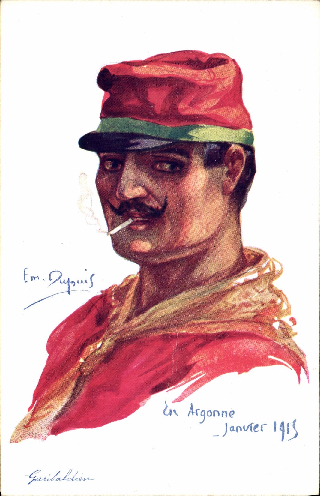 CPA Fantaisie Illustrateur Dupuis Militaria Garibaldien Italia Italie