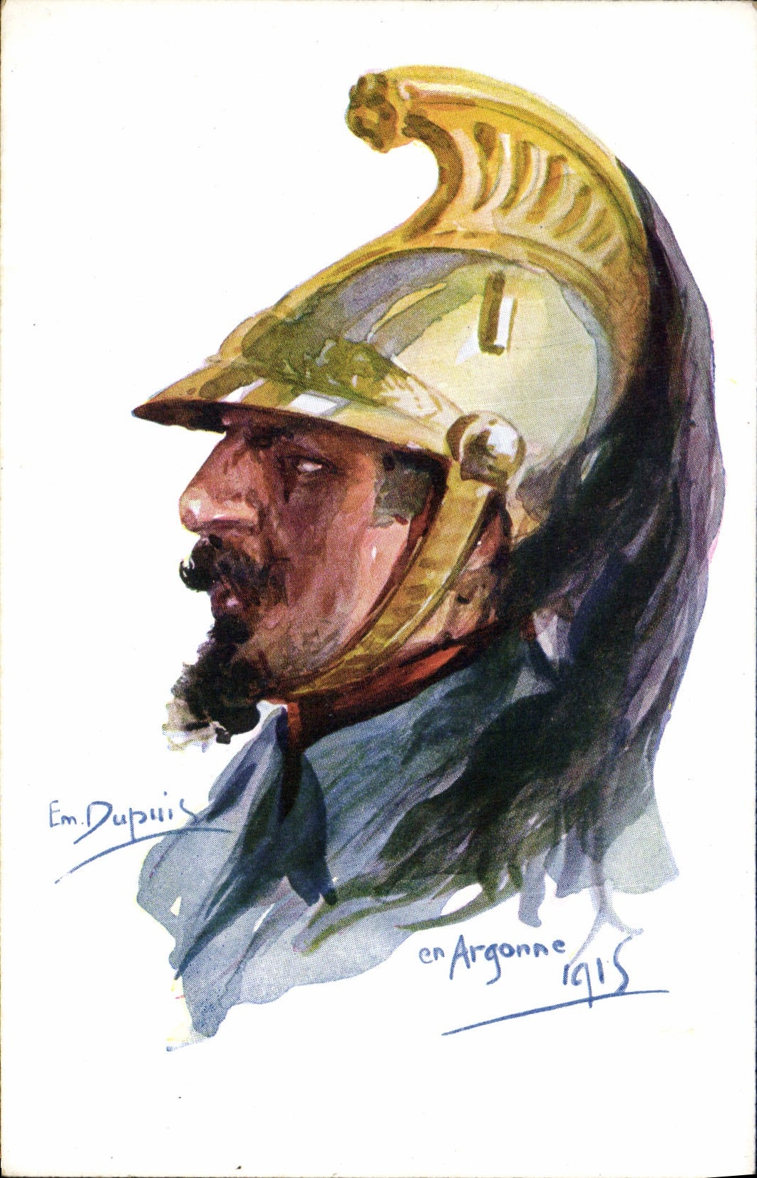 CPA Fantaisie Illustrateur Dupuis Militaria Argonne