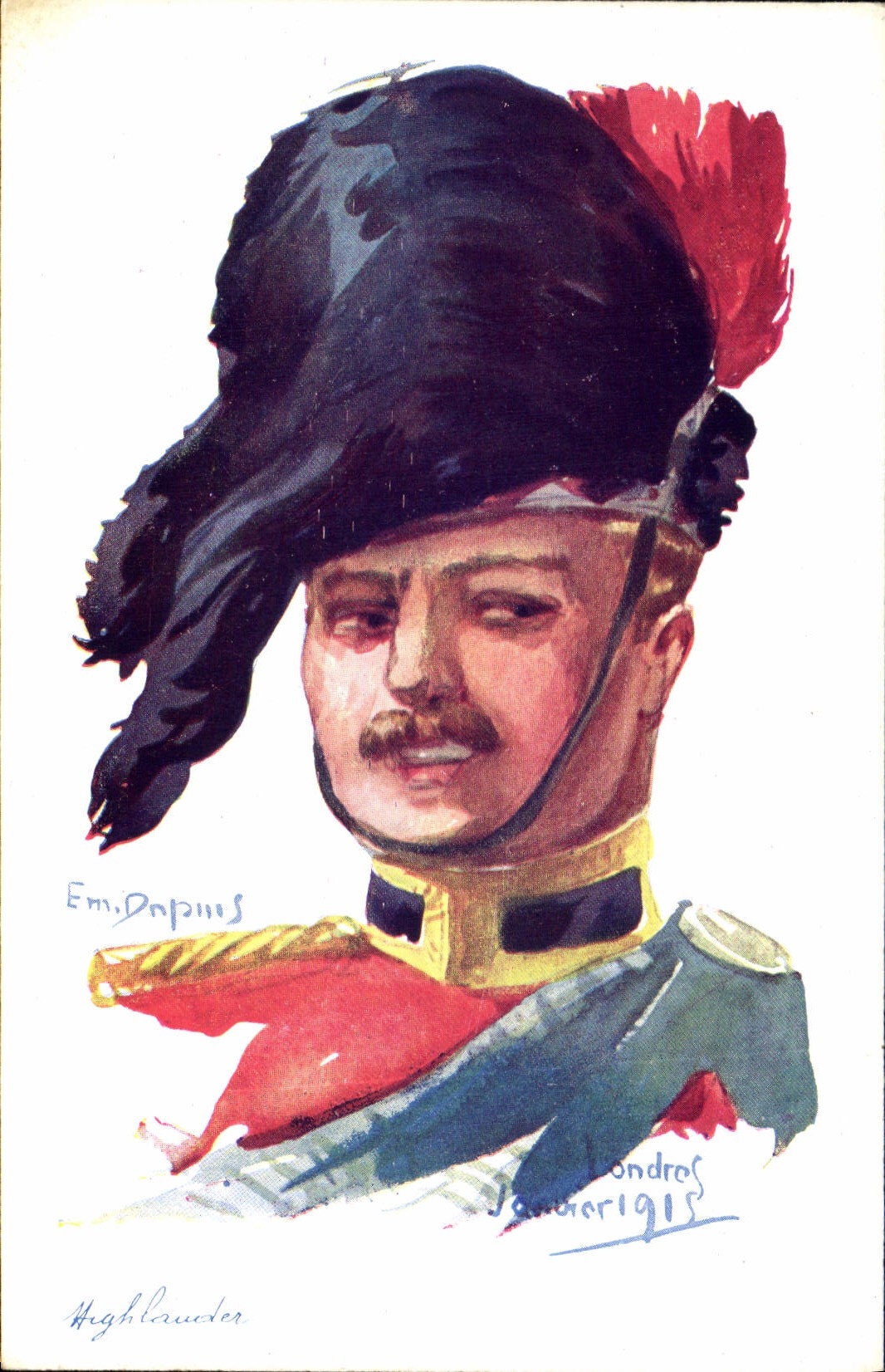 CPA Fantaisie Illustrateur Dupuis Militaria Highlander