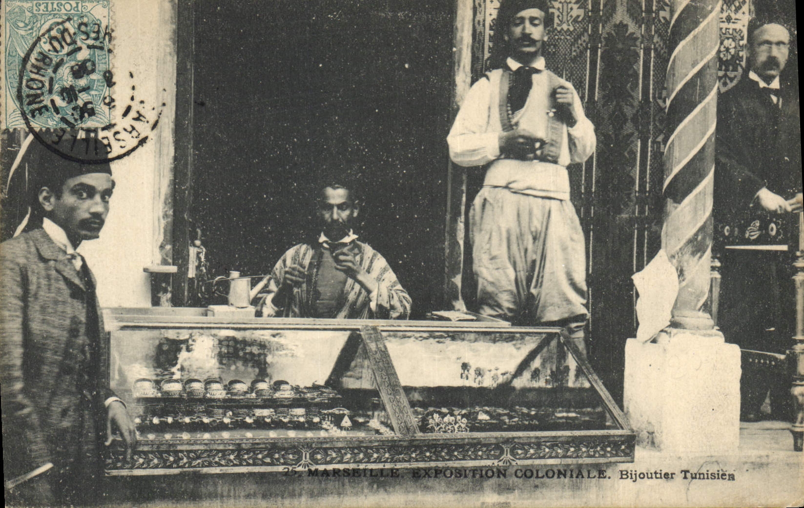 CPA Bijoux Marseille Exposition Coloniale Bijoutier Tunisien