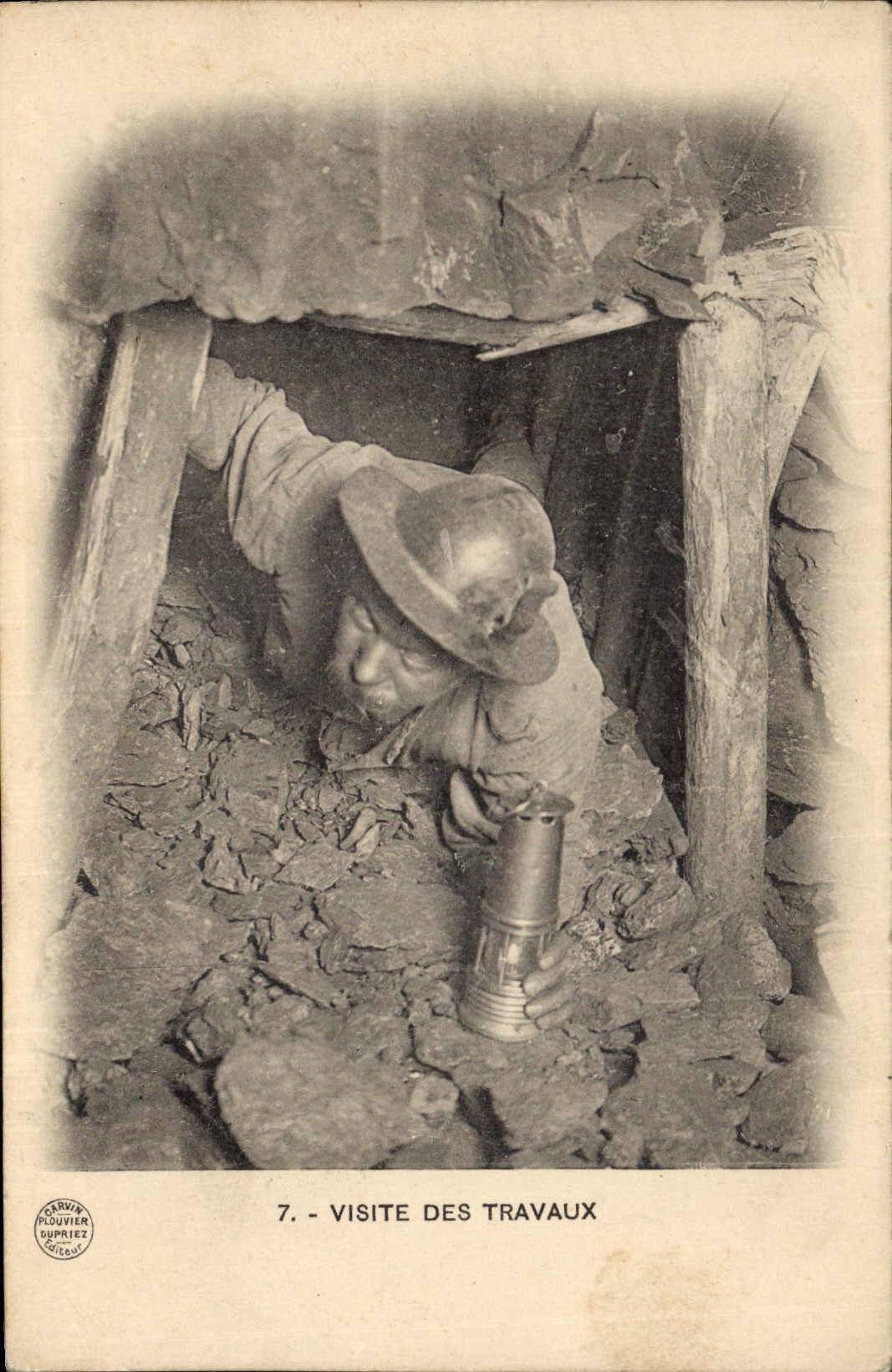 CPA Mine Mines Visite des travaux 