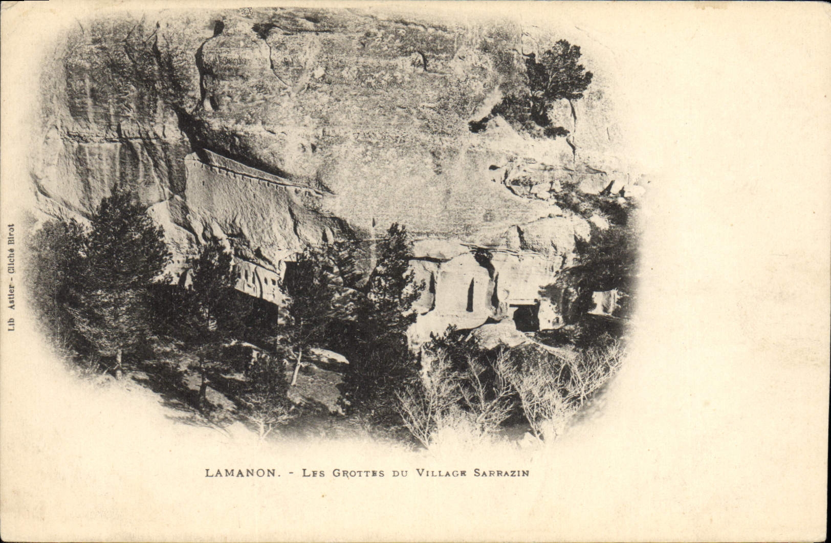 Vintage Postcard Lamanon Cave Caves of the Sarrazin village
