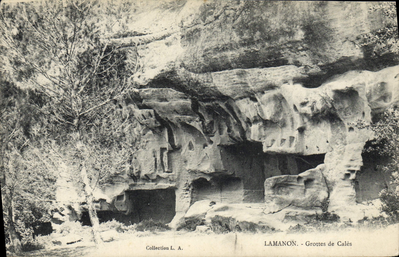 Vintage Postcard Cave Caves of Lamanon Holds
