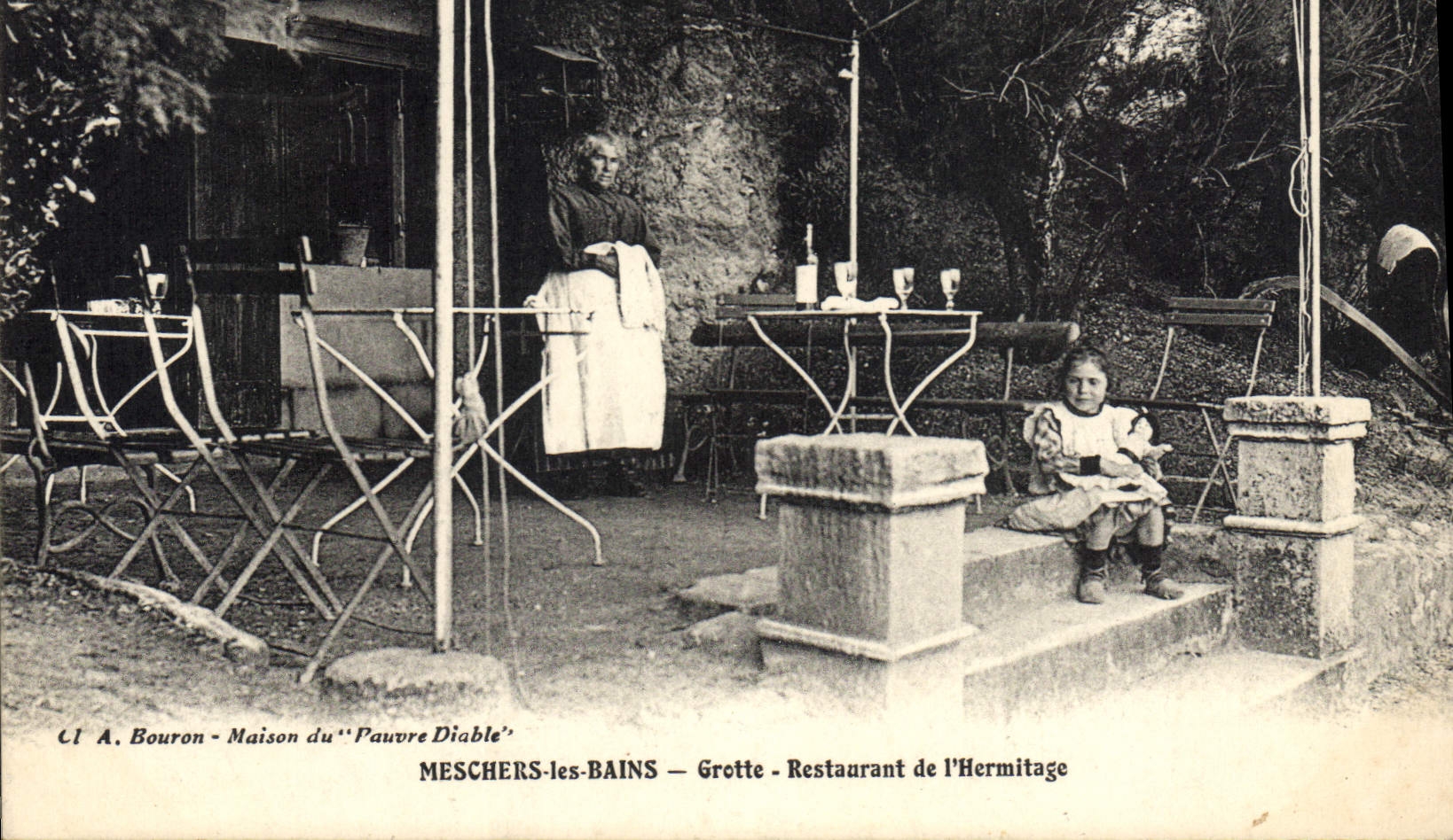 CPA Grotte Grottes Meschers les Bains Grotte Restaurant de l'Hermitage 
