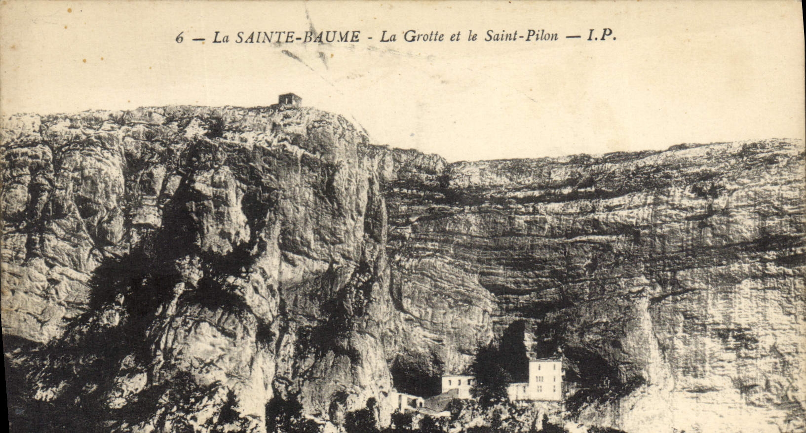 CPA Grotte Grottes La Sainte Baume La grotte et le Saint Pilon