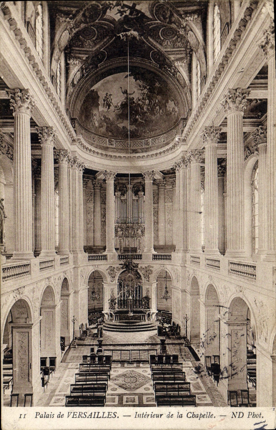 CPA Orgue Palais de Versailles Interieur de la chapelle