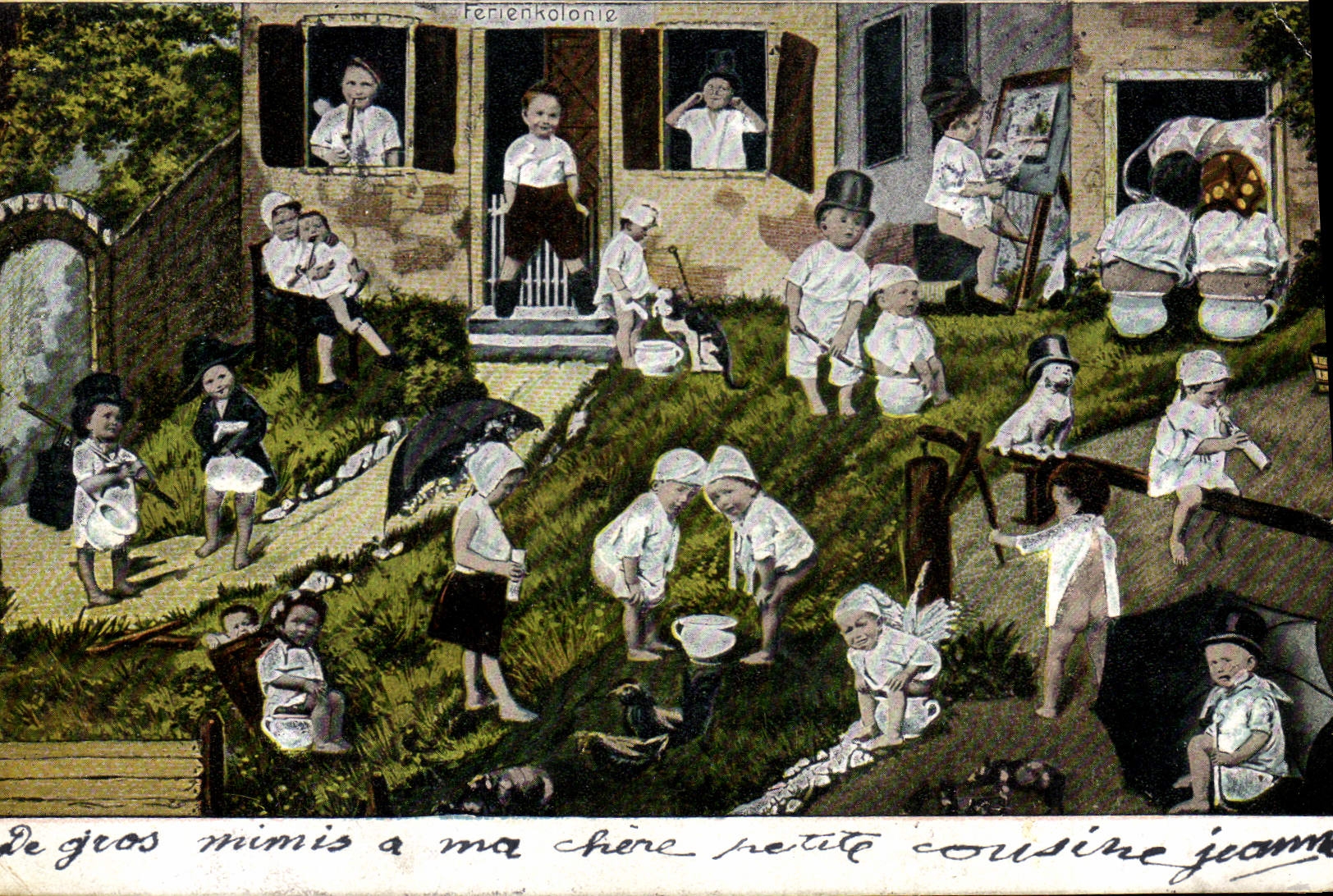 CPA Fantaisie Enfants Enfant Bebe