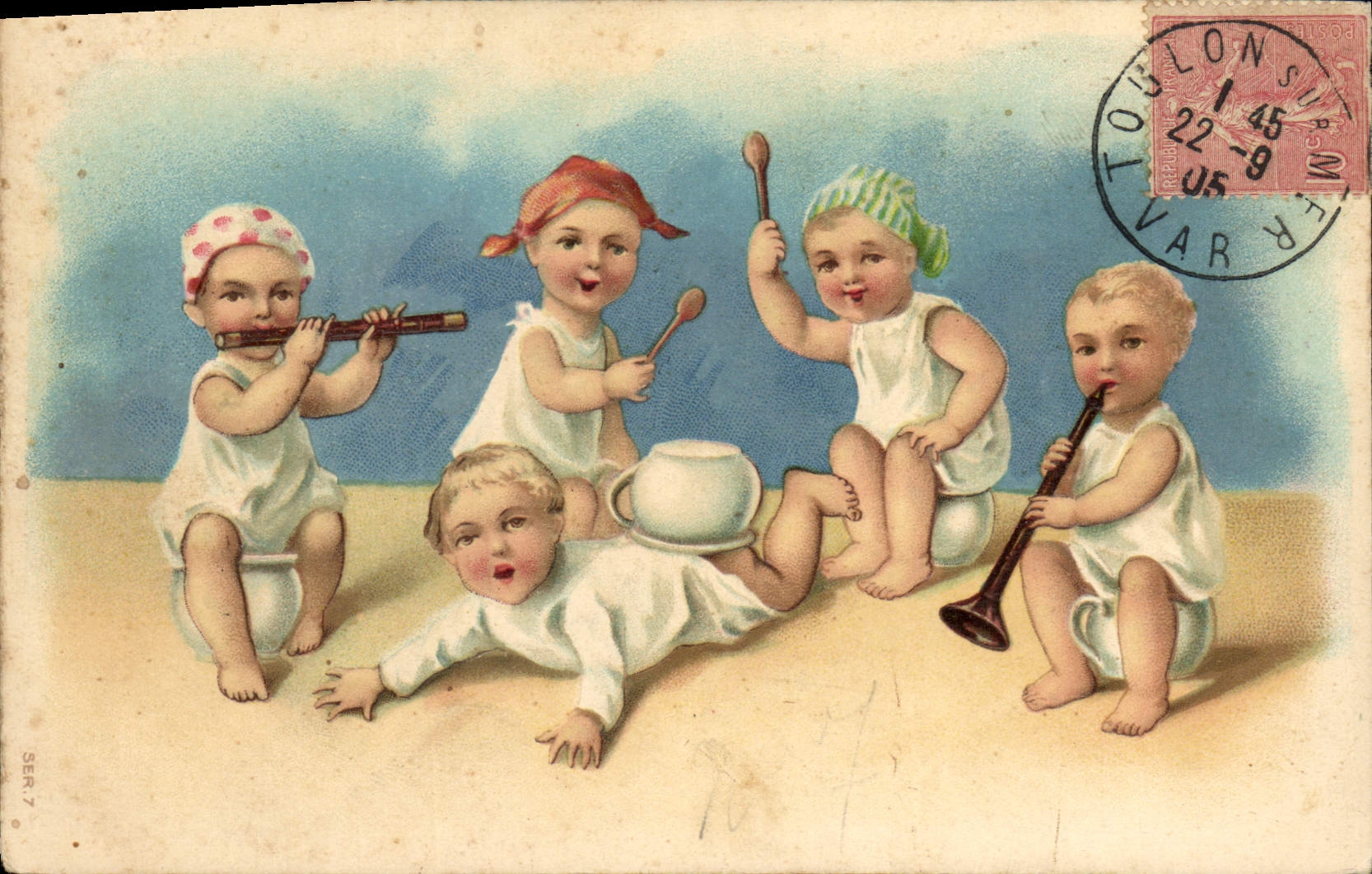 CPA Fantaisie Enfants Enfant Bebe