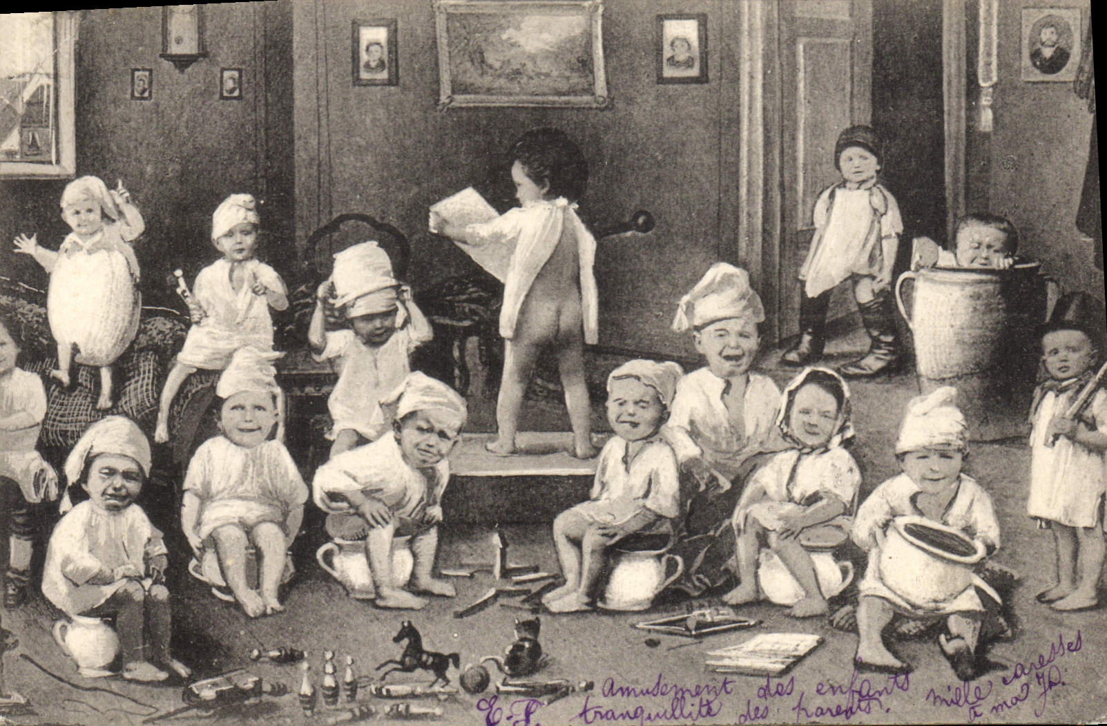 CPA Fantaisie Enfants Enfant Bebe 