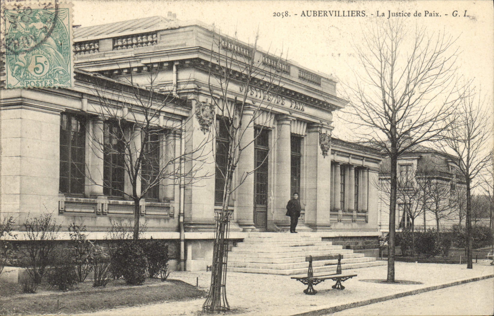 CPA Palais de justice Aubervilliers La Justice de Paix 