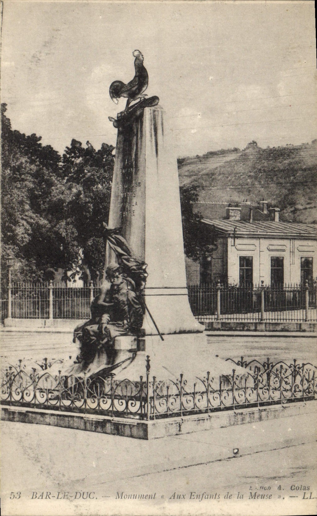 CPA Militaria Guerre de 1870 Bar le Duc Monument Aux enfants de la Meuse