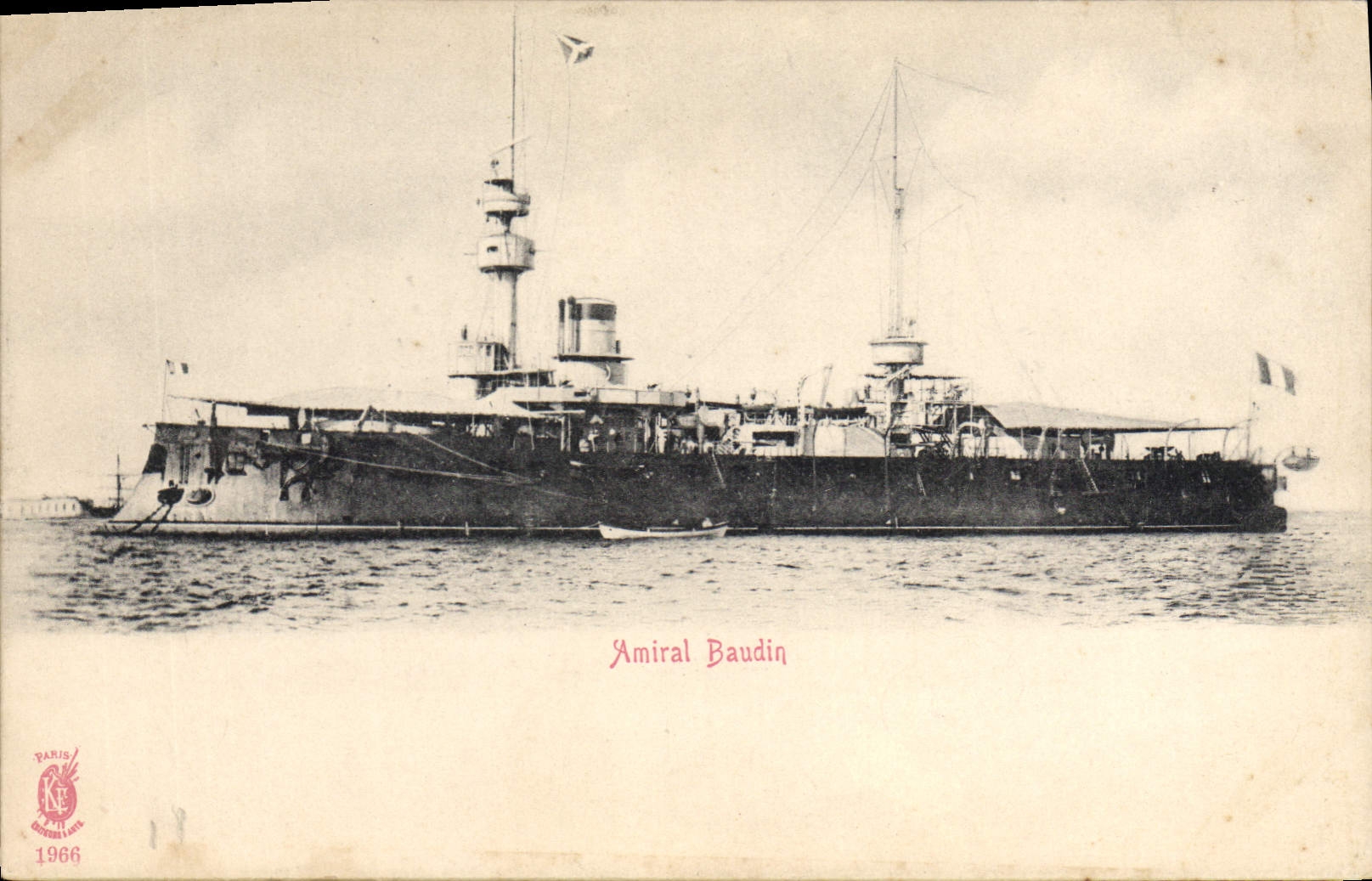 CPA Bateau de Guerre Amiral Baudin