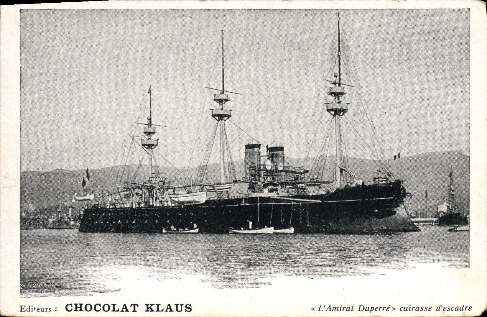 Vintage Postcard Warship the Admiral Duperre Armours squadron