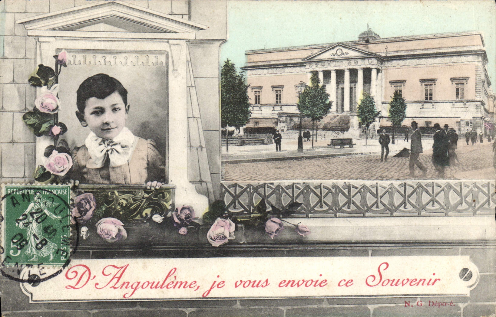 CPA Prefecture Angouleme Enfant