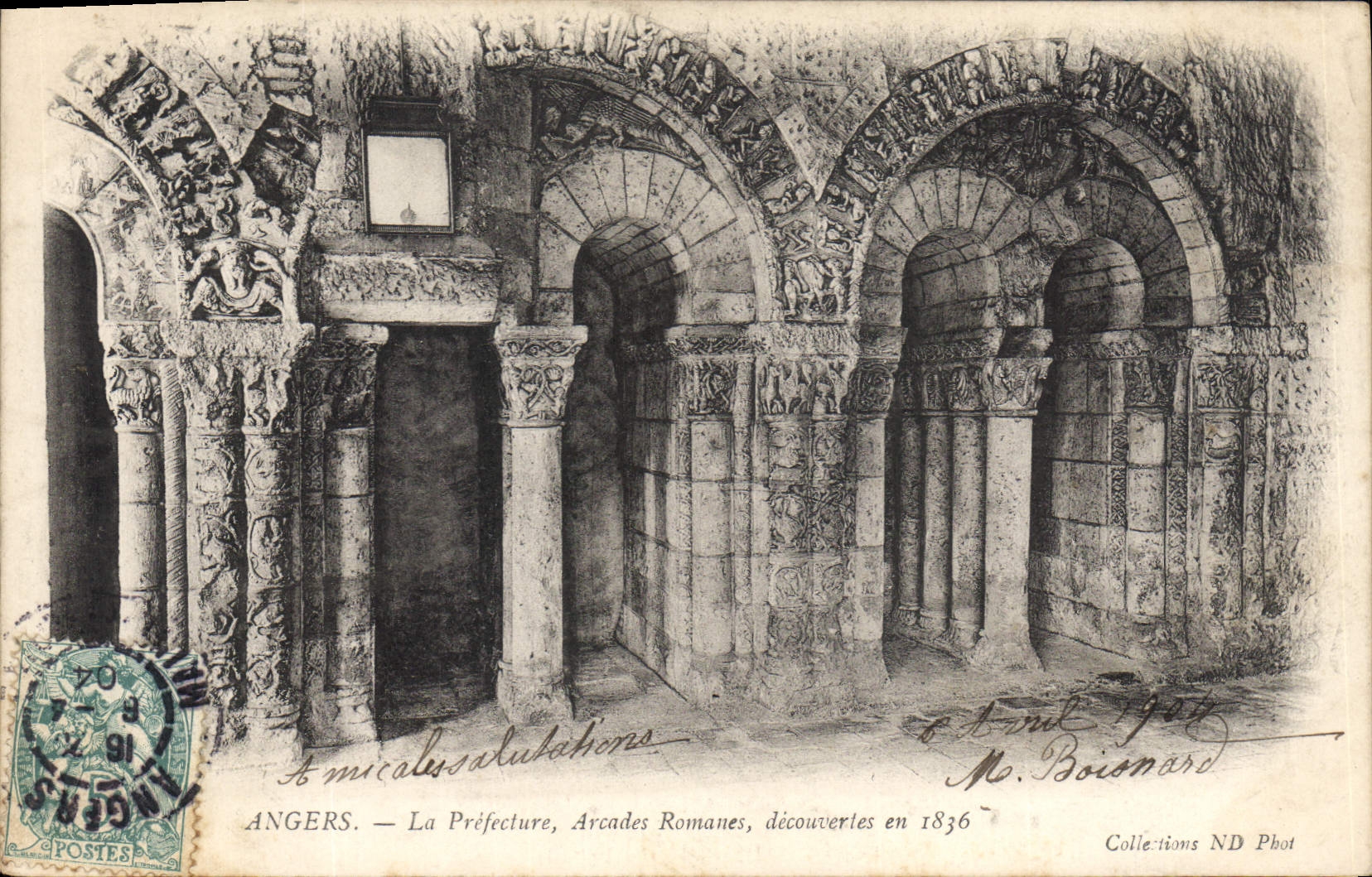 CPA Prefecture Arcades romanes Angers