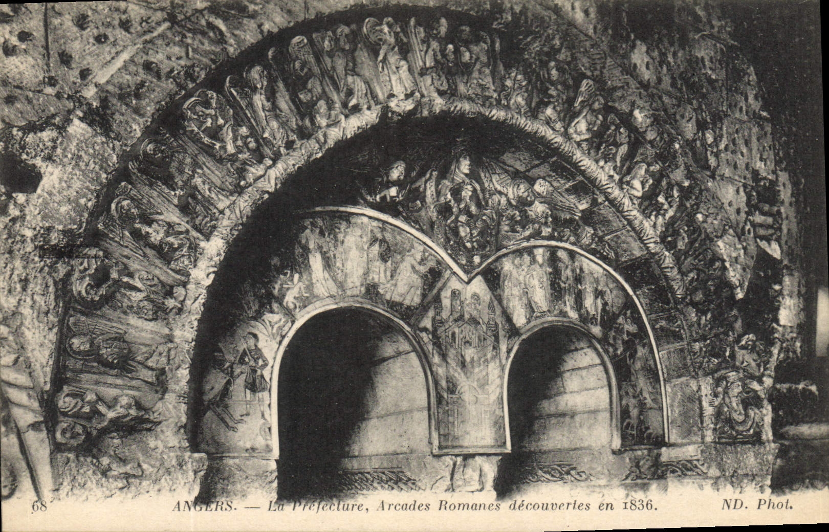 Romance Vintage Postcards Prefecture Angers