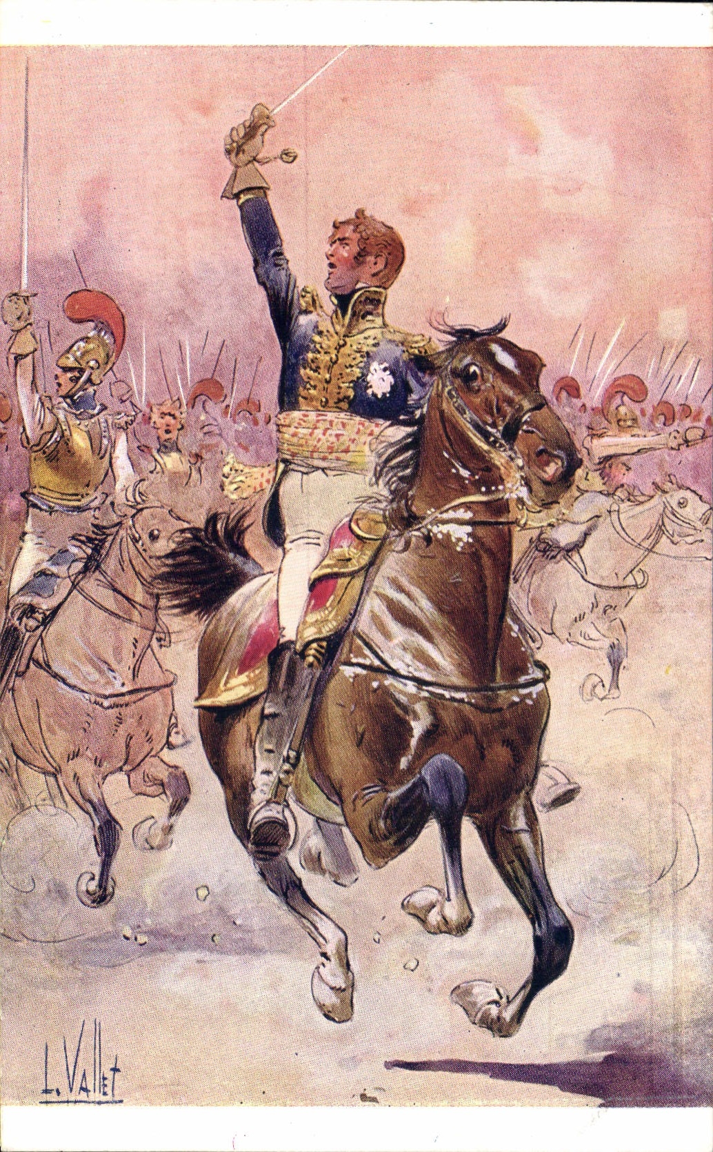 Postal Fantasia Ilustrador Criado Ney De Lorena Militaria