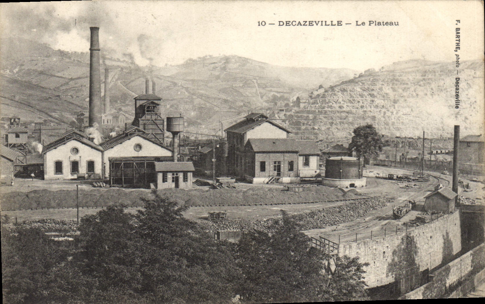 CPA Mine Mines Decazeville Le plateau
