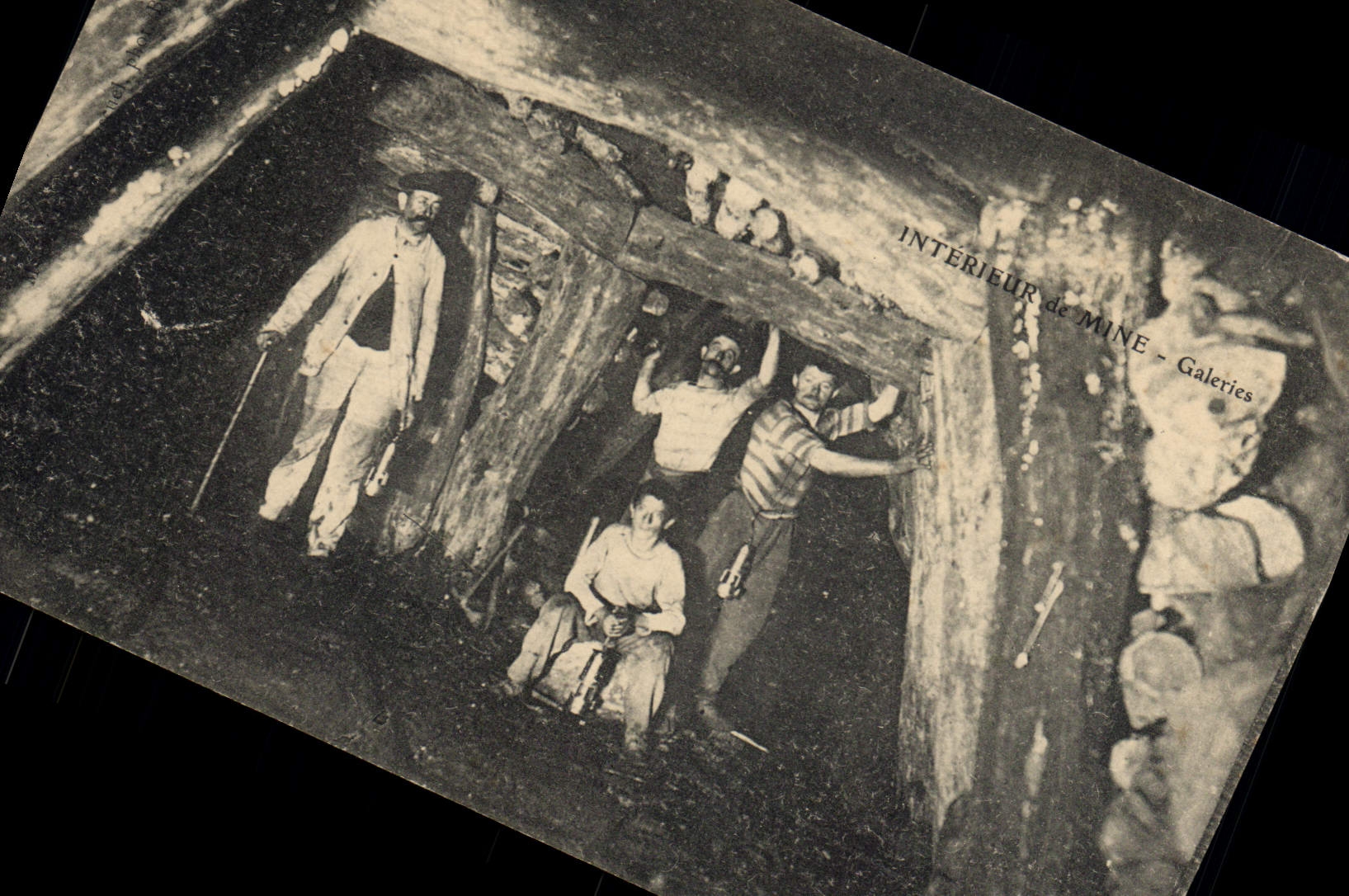 CPA Mine Mines Interieur de mine Galeries